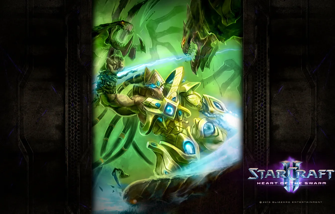 Фото обои StarCraft 2, Heart of the Swarm, Протоссы, Зилот