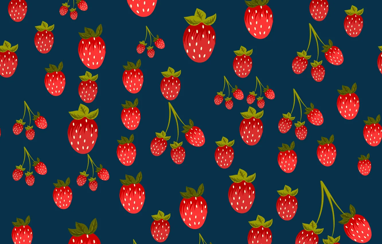 Фото обои ягоды, фон, текстура, клубника, background, pattern, Strawberries