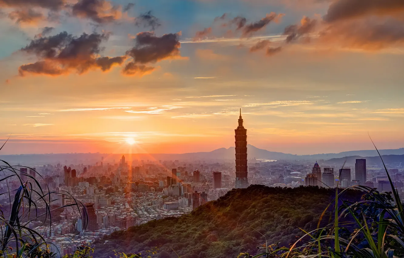 Фото обои Taiwan, Taipei, longexposure, Capital City