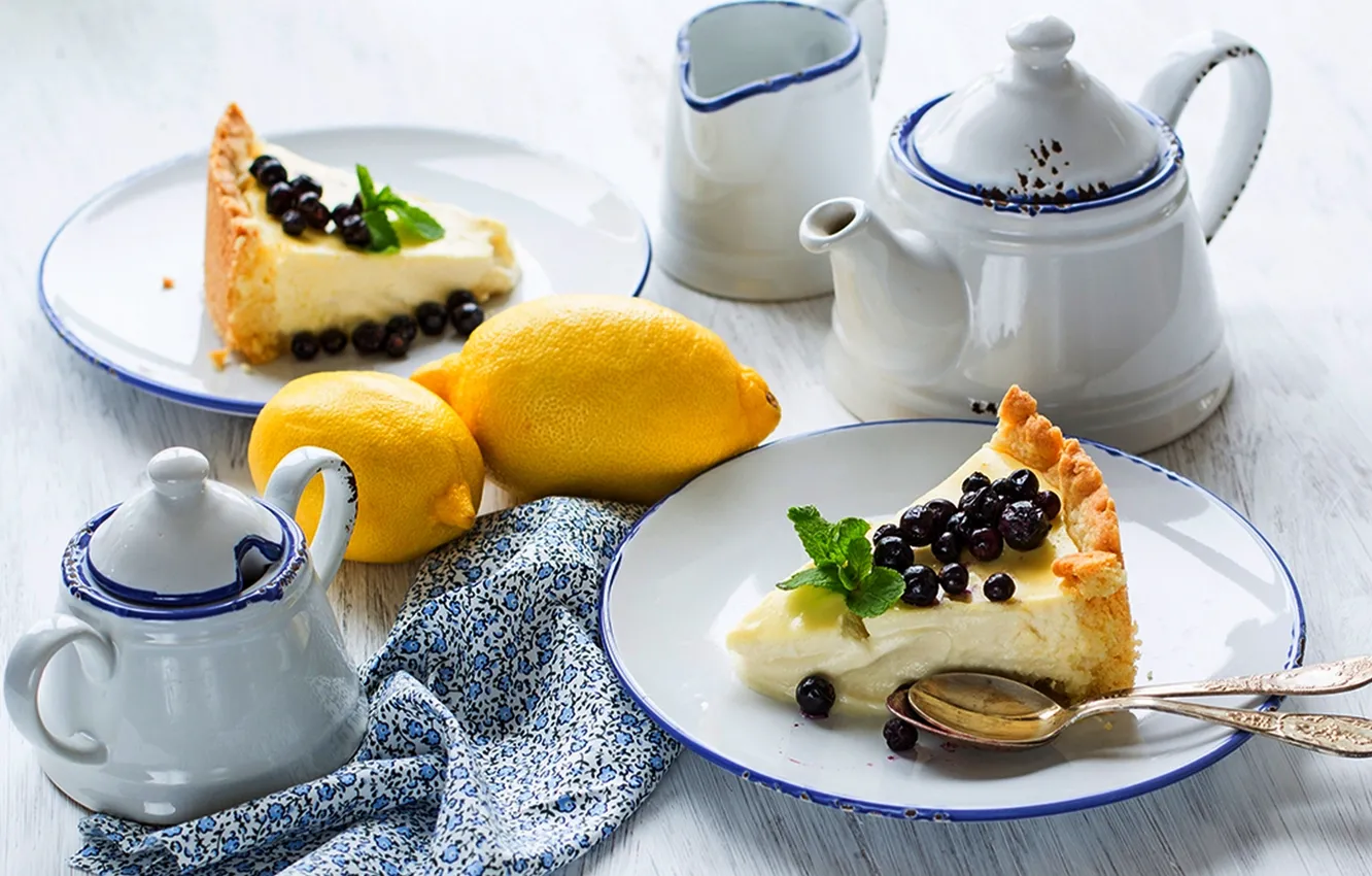Фото обои лимон, еда, пирог, торт, lemon, пирожное, cake, десерт