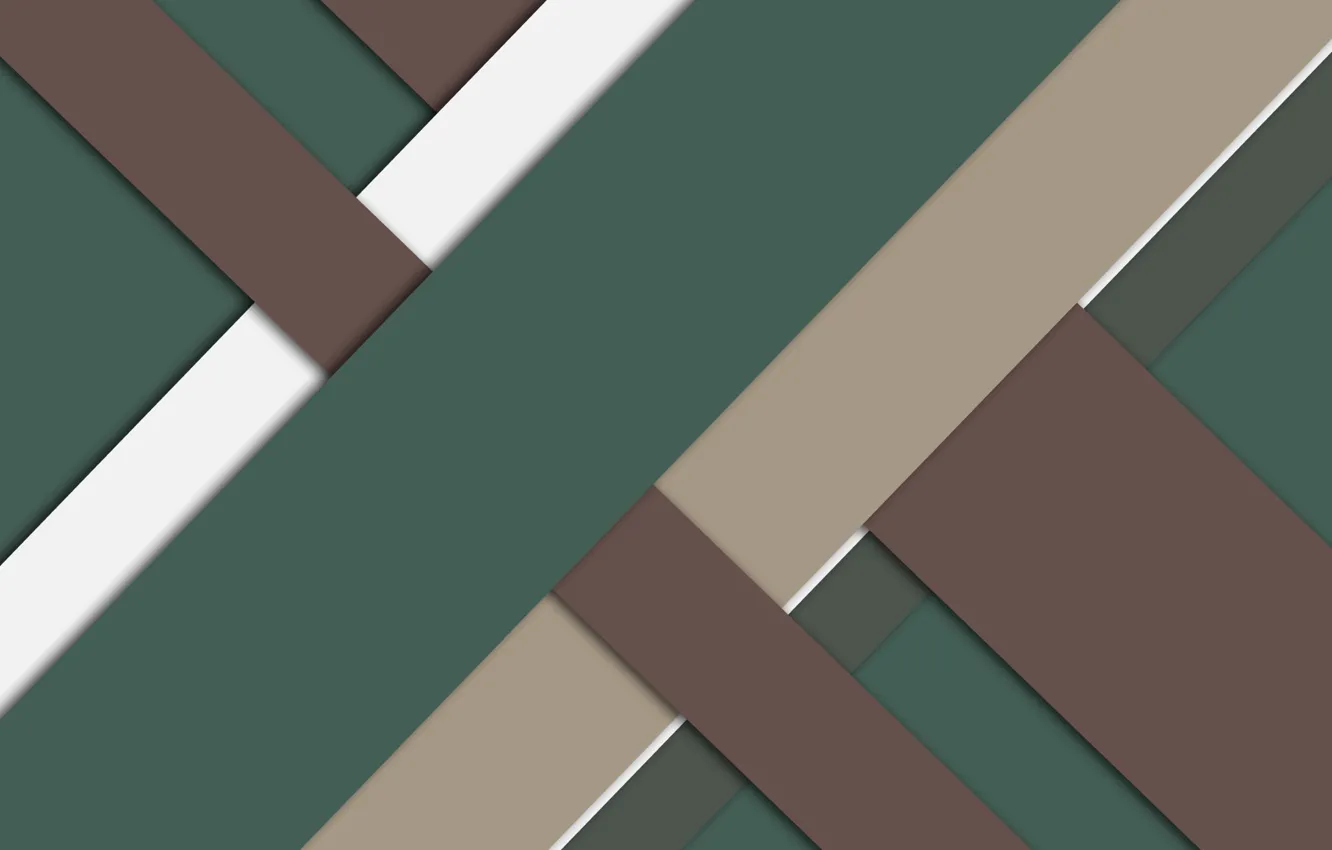 Фото обои линии, зеленый, геометрия, коричневый, design, material