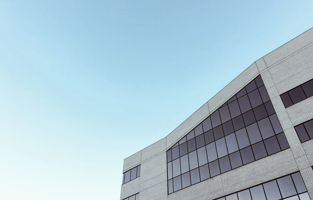 Фото обои небо, здания, окно