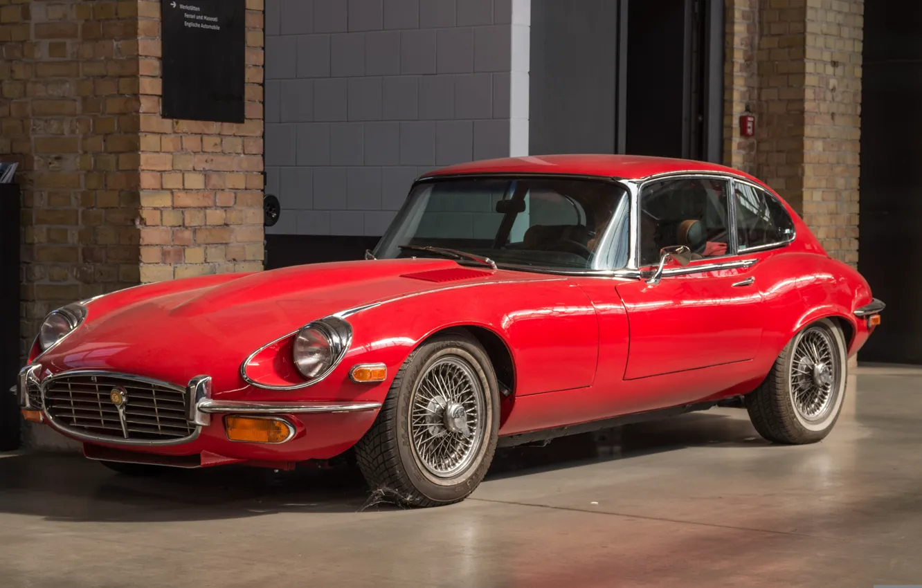 Фото обои Jaguar, cool, E-type, klassiek