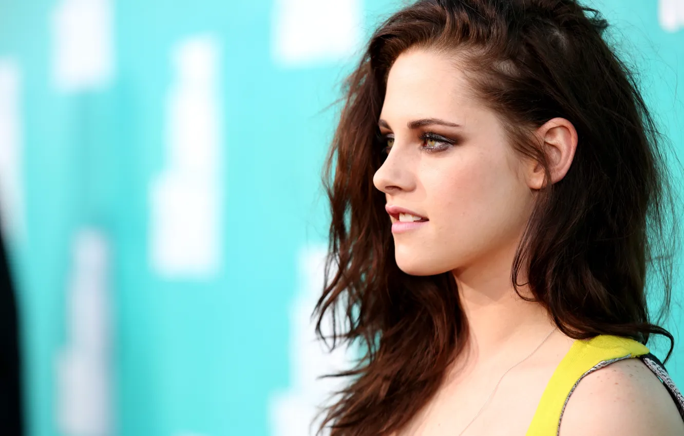 Фото обои взгляд, актриса, прическа, Kristen Stewart, Кристен Стюарт, hair
