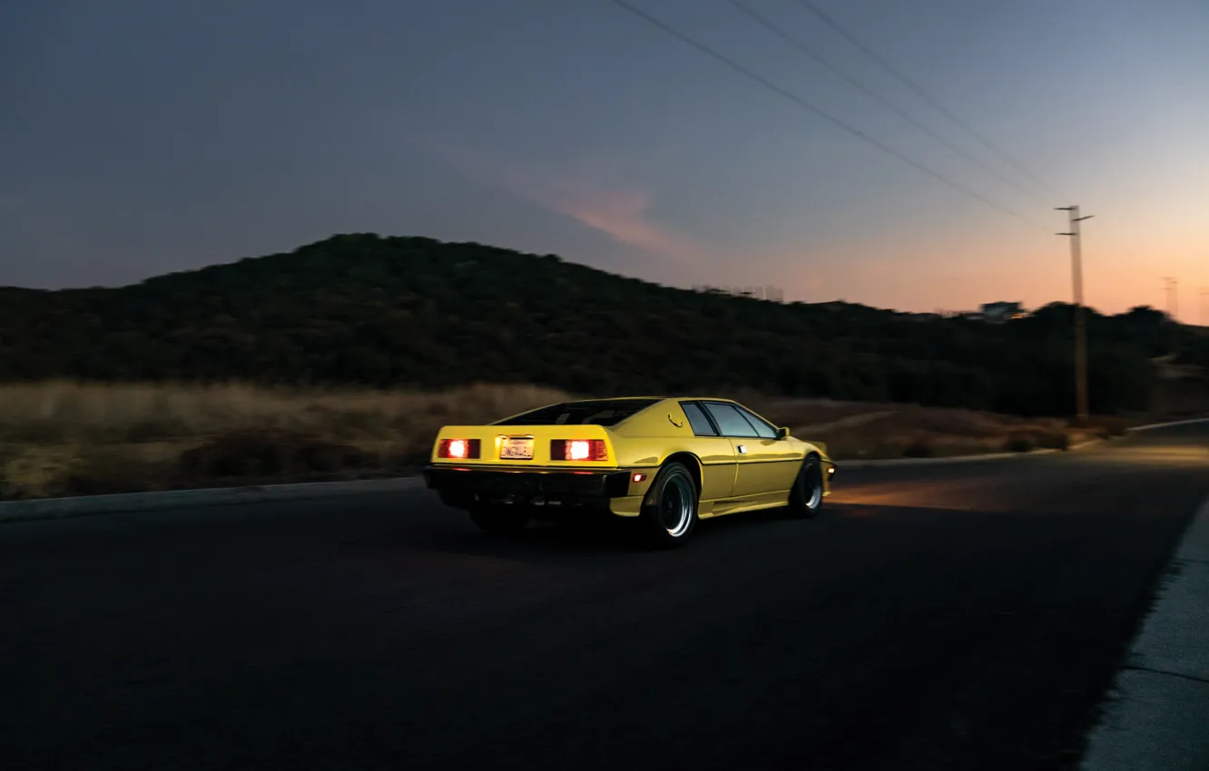 Фото обои Lotus, Esprit, rear view, Lotus Esprit