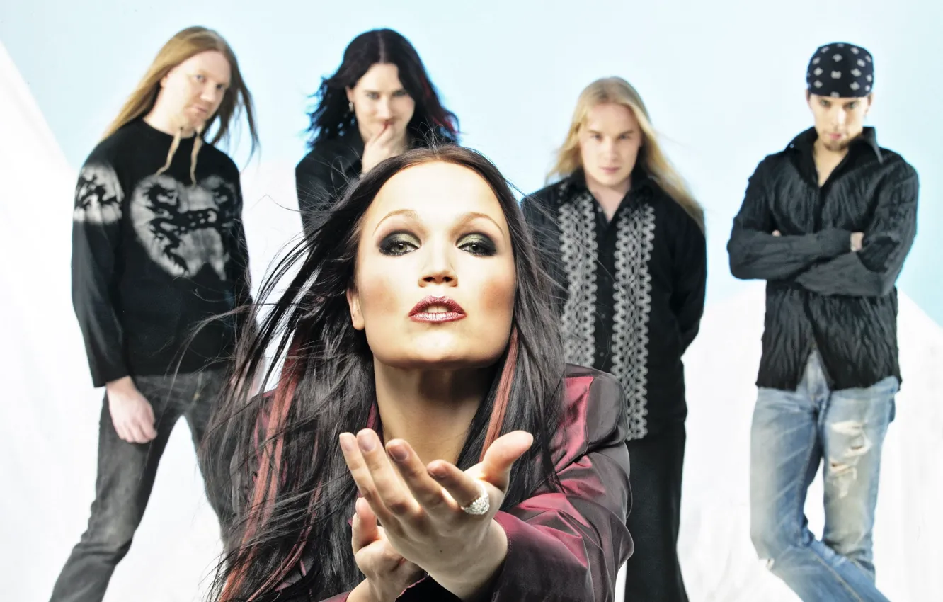 Фото обои Nightwish, Marco, Jukka, Tuomas, Erno, Tarja
