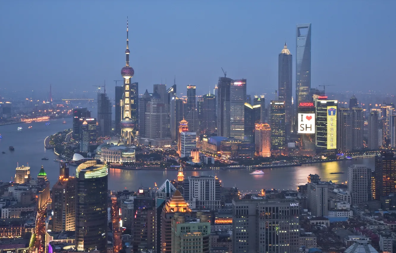 Фото обои city, город, China, Китай, Шанхай, Shangai