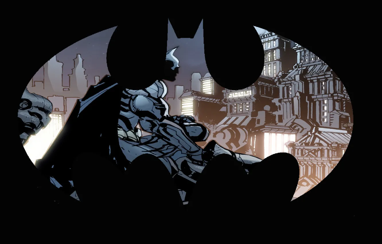 Фото обои лого, Batman, comics