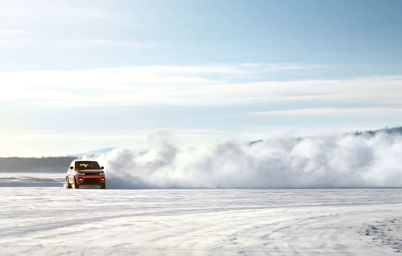 Фото обои Range Rover, Snow, Sport, Land