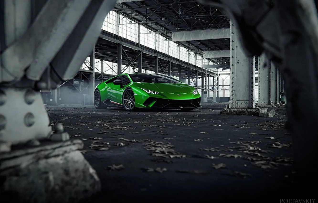 Фото обои Авто, Lamborghini, Зеленый, Машина, Суперкар, Зеленый цвет, Спорткар, Huracan