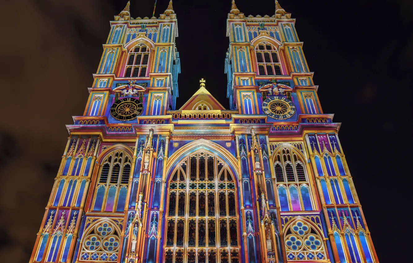 Фото обои Лондон, London, England, Westminster Abbey, аббатство