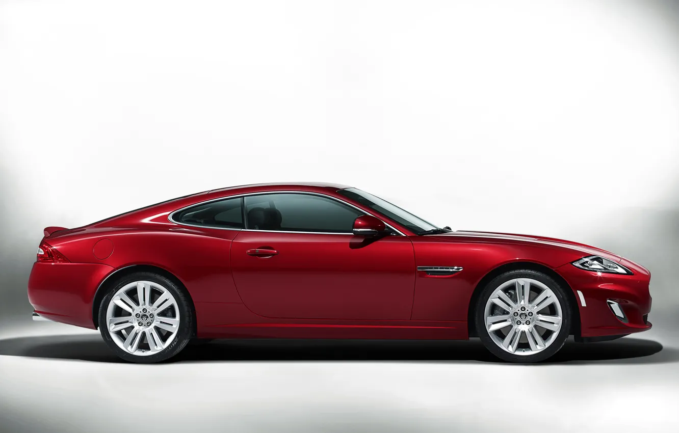 Фото обои Jaguar, XKR, Красный, Цвет, Машина, Coupe