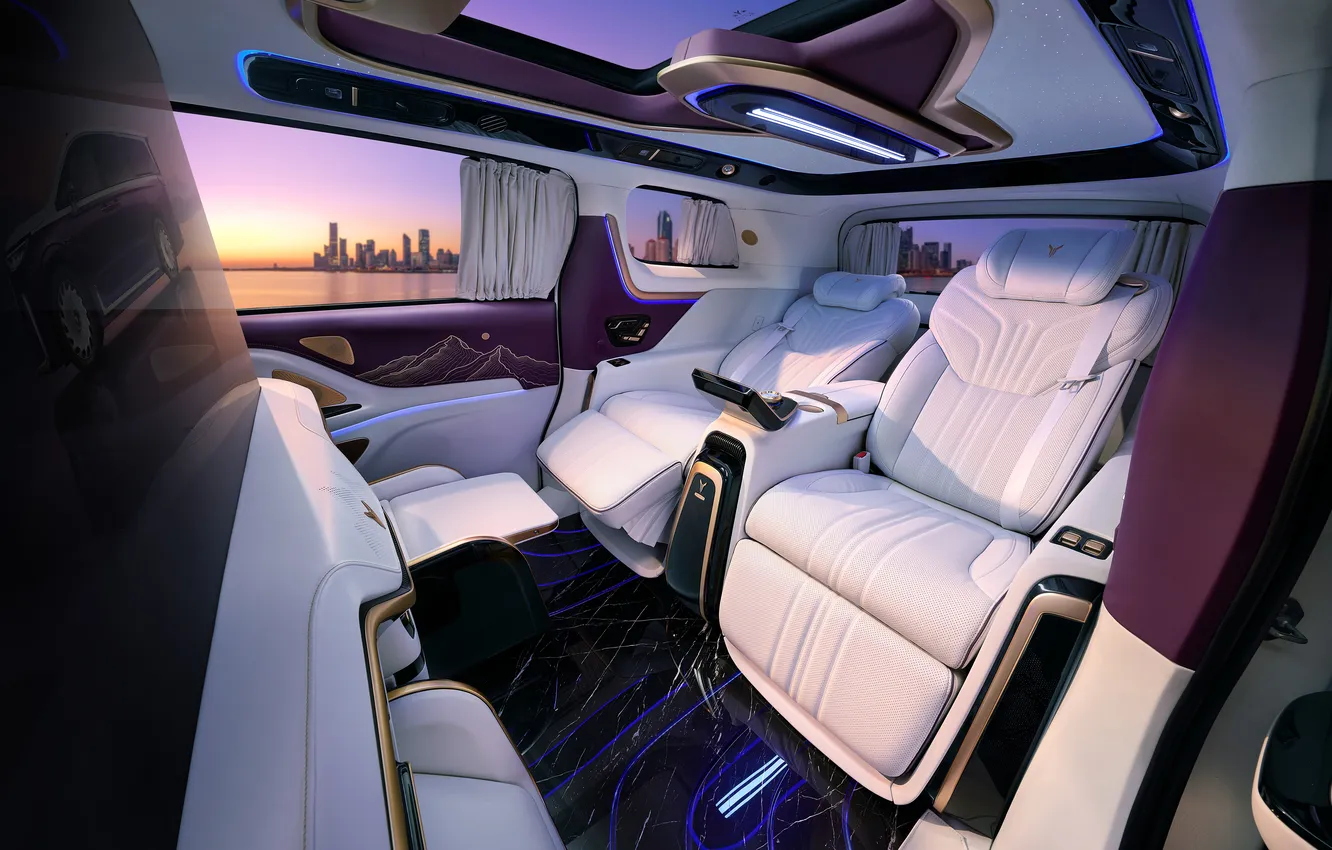 Фото обои роскошь, люкс, VIP, минивэн, Dreamer, максимальный комфорт, Voyah Dreamer VIP, Voyah