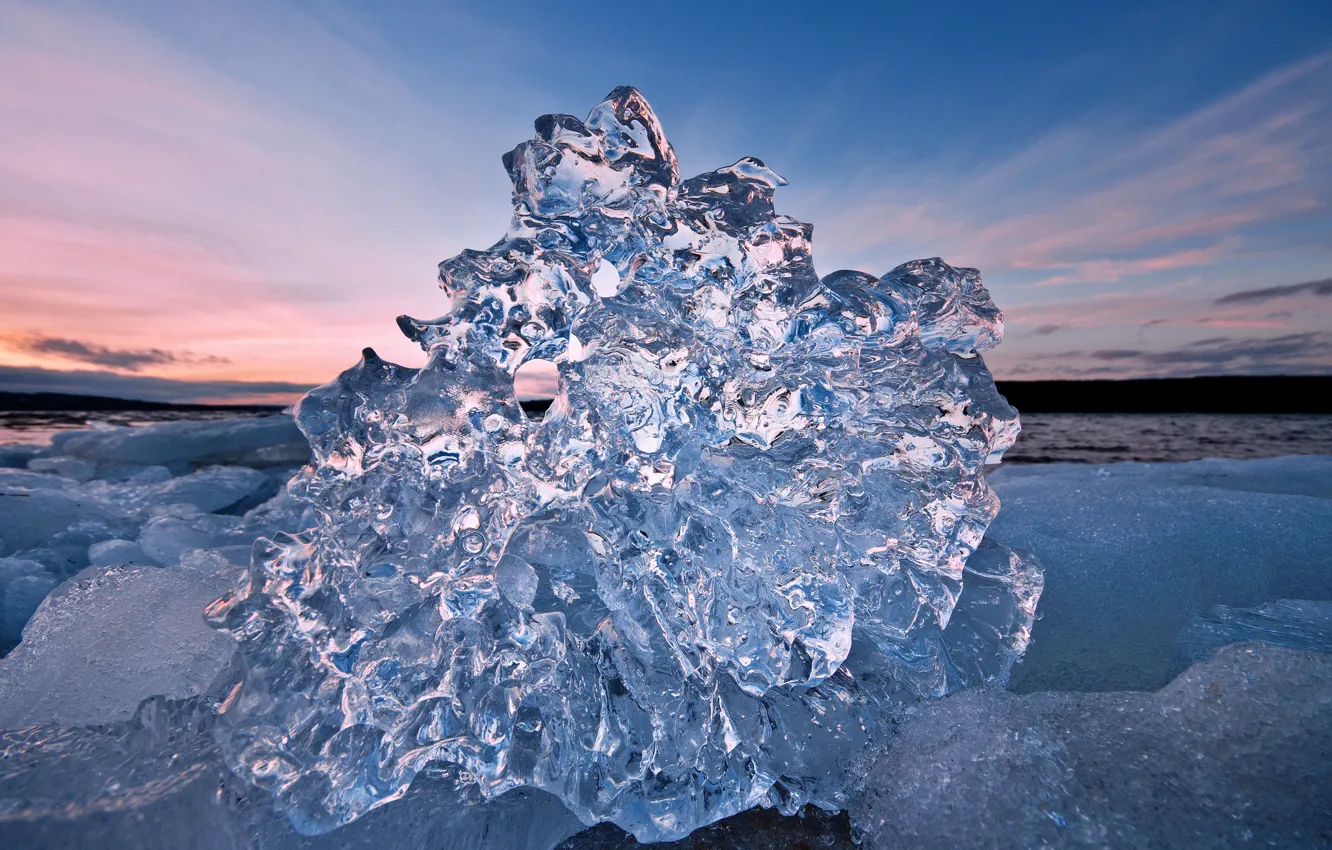 Фото обои холод, лед, море, вода, прозрачный, льдина