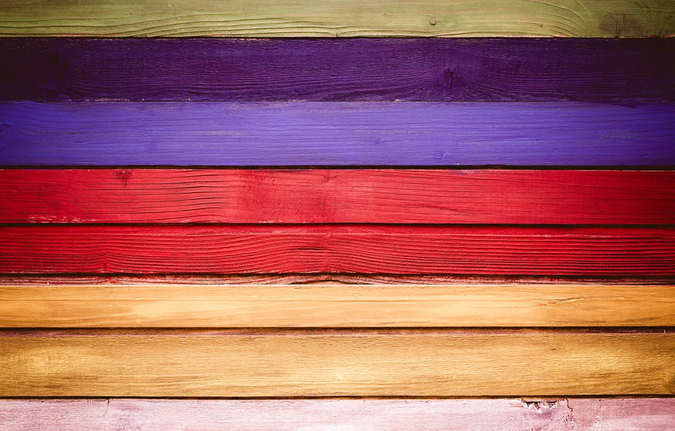 Фото обои Wood, painted, different colors, boards