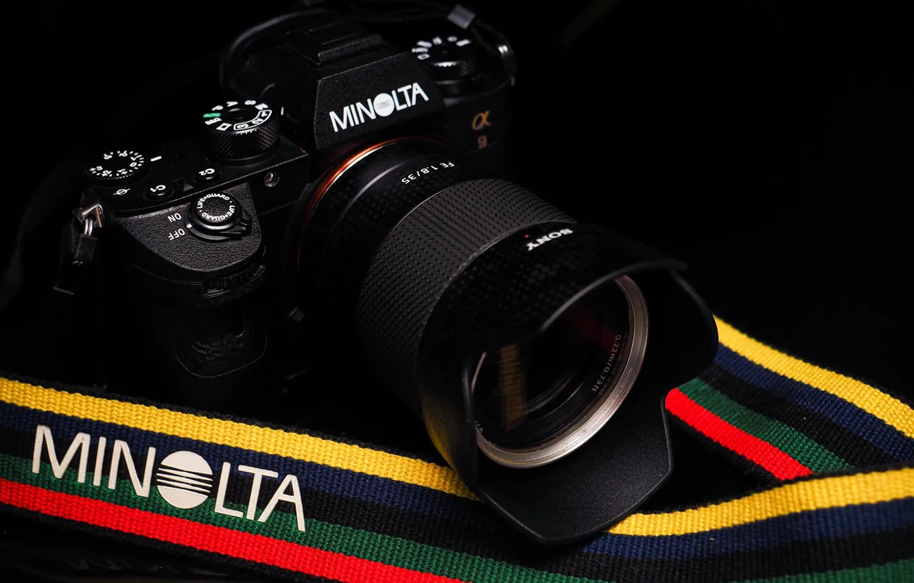 Фото обои фотоаппарат, объектив, Minolta A9