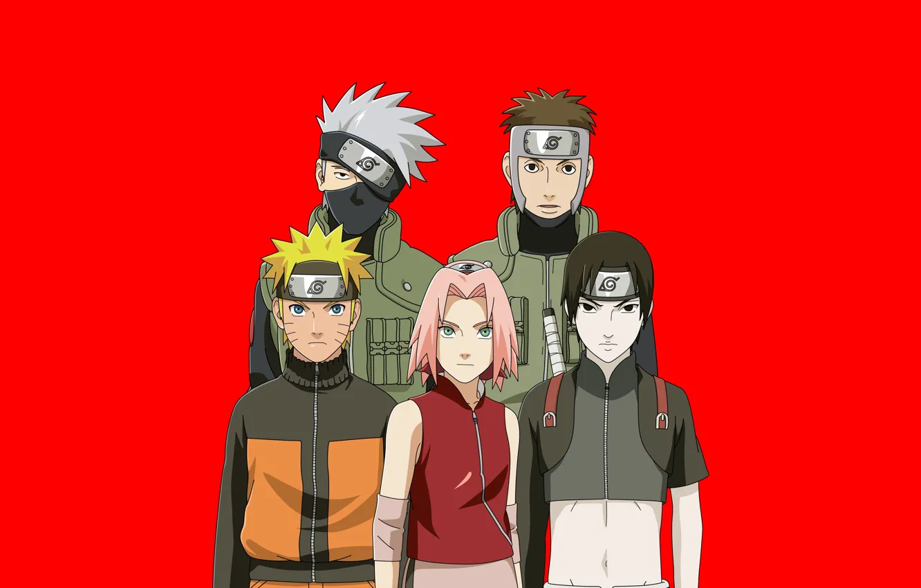 Фото обои Naruto, anime, ninja, asian, manga, shinobi, japanese, Hatake Kakashi