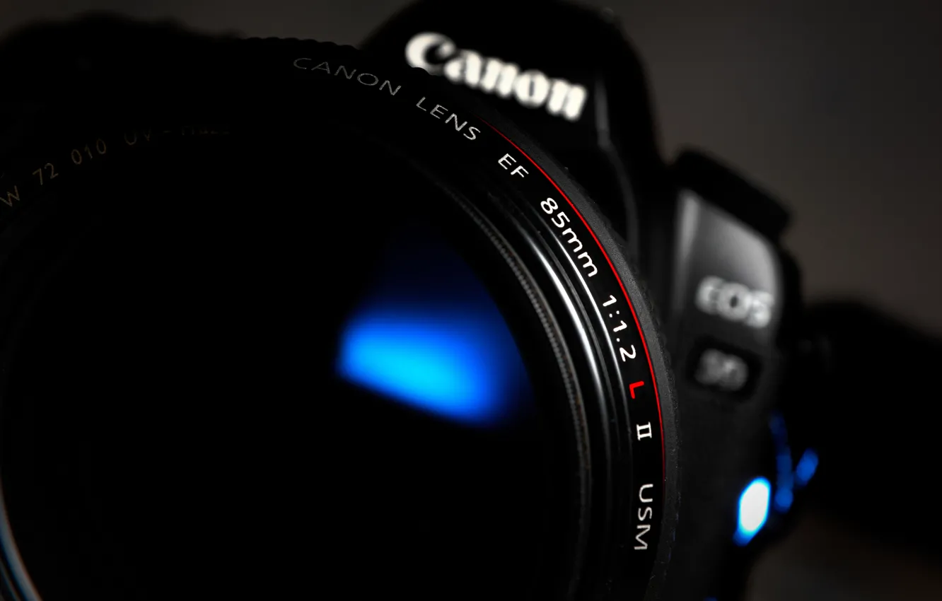 Фото обои макро, камера, фотоаппарат, Canon