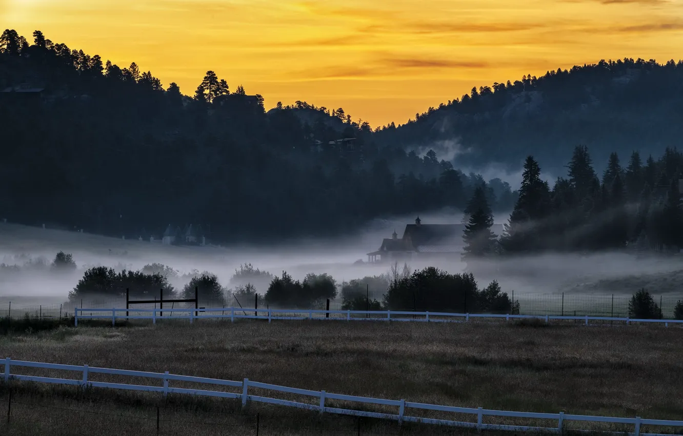 Фото обои nature, fog, Colorado, Morning After