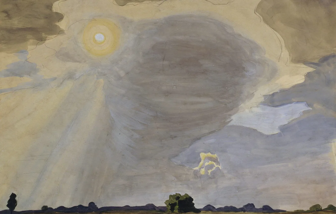 Фото обои 1920, Summer Sun, Charles Ephraim Burchfield