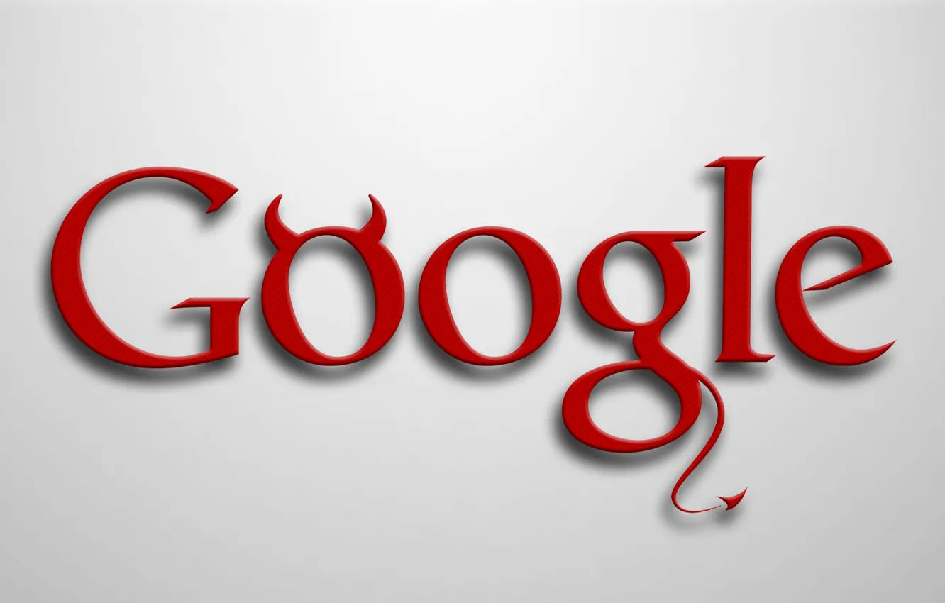 Фото обои logo, devil, minimalism, google