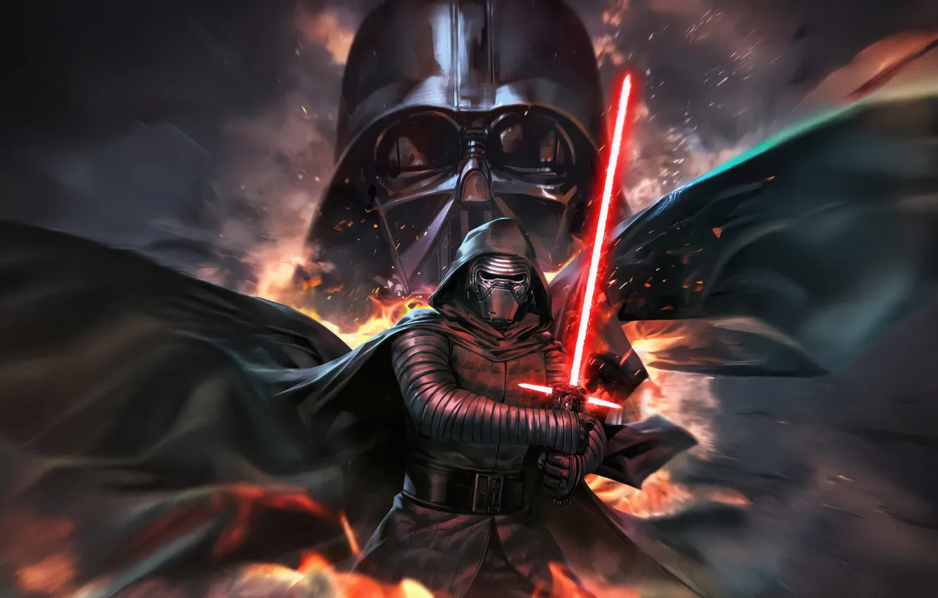 Фото обои dark, darth vader, power