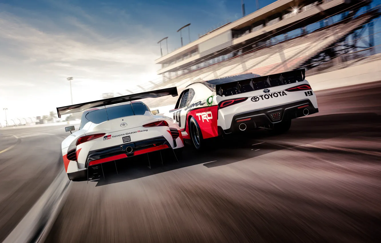 Фото обои Toyota, Supra, 2018, GR Supra Racing Concept, Xfinity