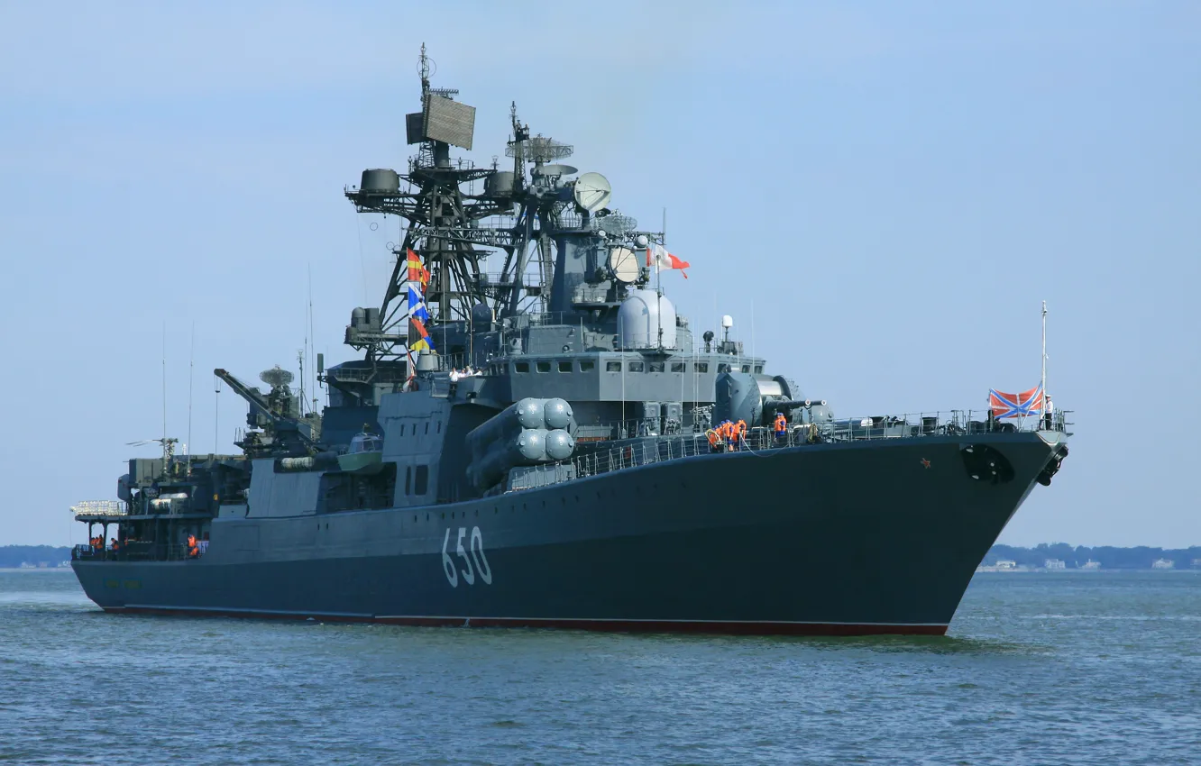 Фото обои Адмирал Чабаненко, БПК, проект 1155.1