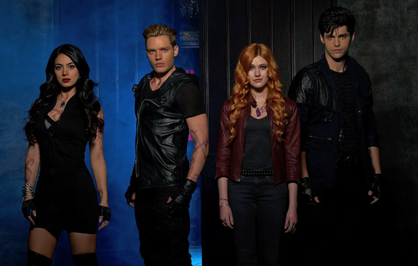 Фото обои взгляд, актёры, сериал, Фильмы, Shadowhunters, Сумеречные охотники