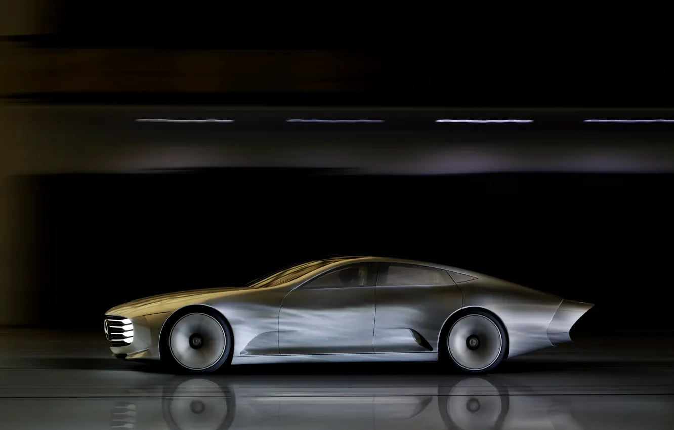 Фото обои купе, Mercedes-Benz, 2015, четырёхдверное, Intelligent Aerodynamic Automobile, Concept IAA