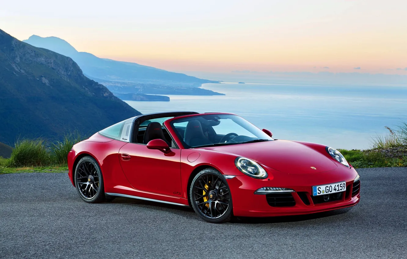 Фото обои 911, Porsche, порше, GTS, 2015, Targa