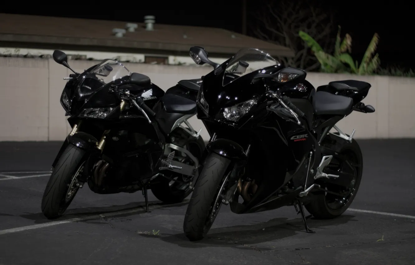 Фото обои honda, black, bikes, CBR1000RR-R
