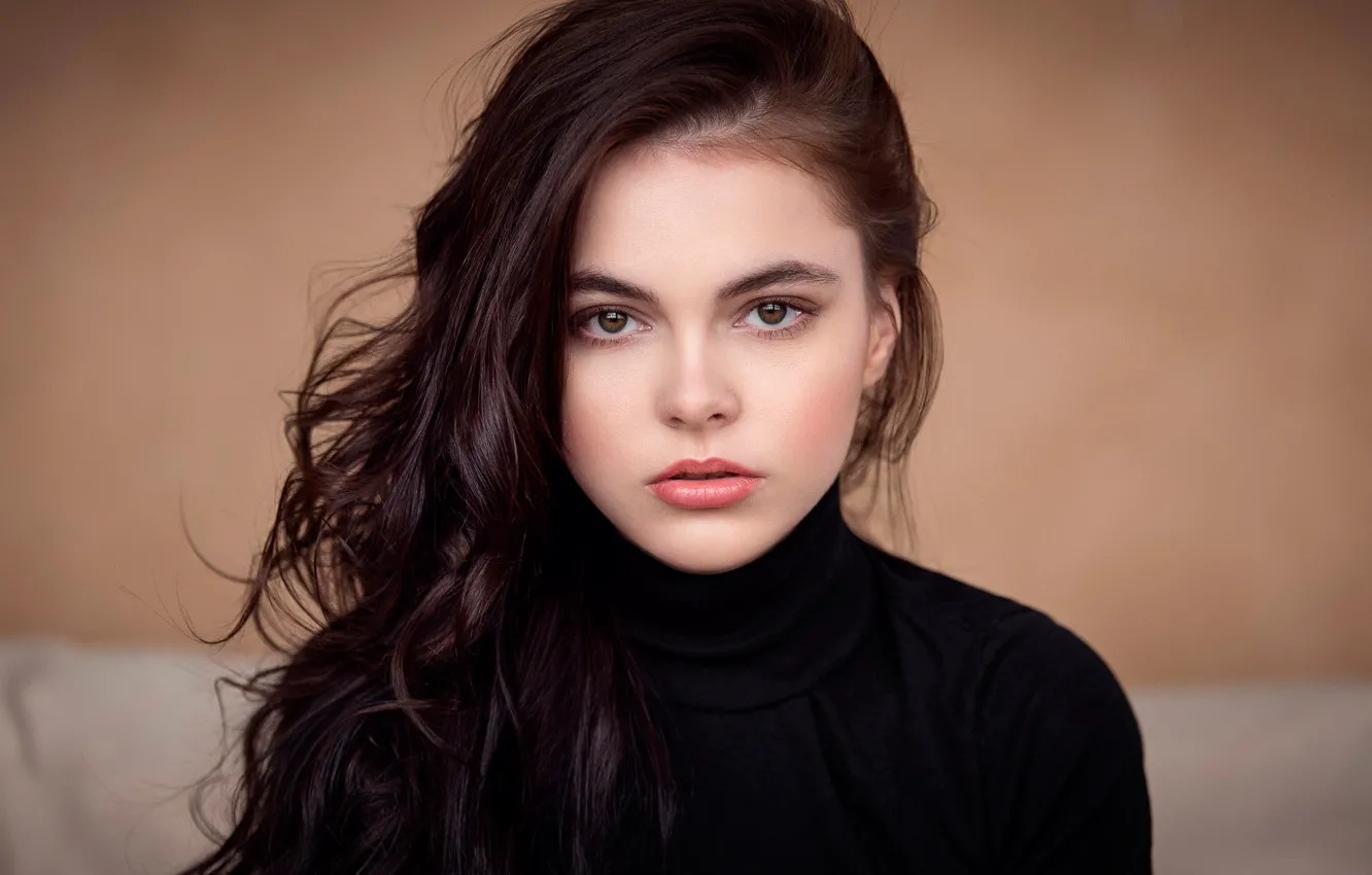 Фото обои портрет, губки, прелесть, Maxim Guselnikov, Brina, Октябрина Максимова, Oktyabrina Maximova, Брин