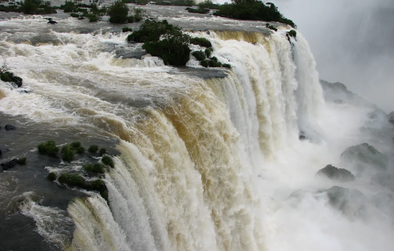 Фото обои nature, big, waterfall, brazil, great