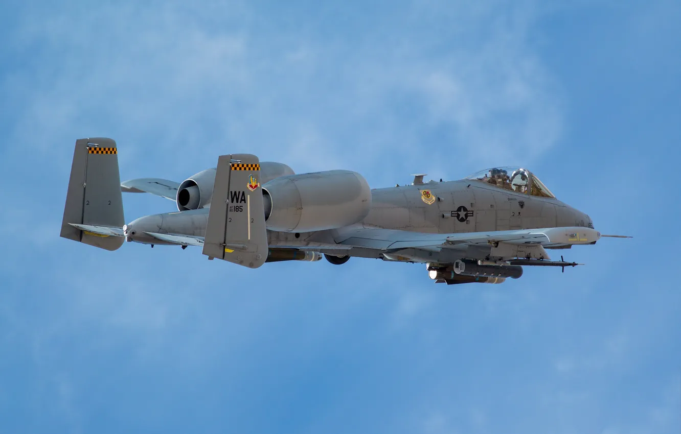 Фото обои Thunderbolt II, A-10C, двухдвигательный штурмовик
