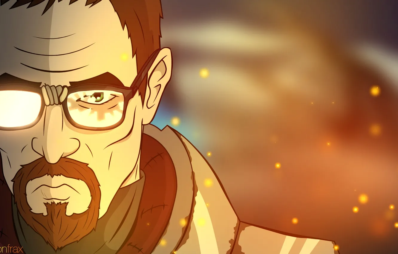 Фото обои Half-Life, cartoon, fan art, Gordon Freeman