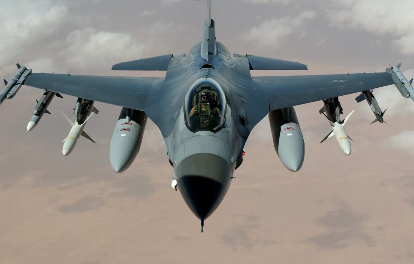 Фото обои обои, Истребитель, ракеты, пилот, США, самолёт, бомбы, Fighting
