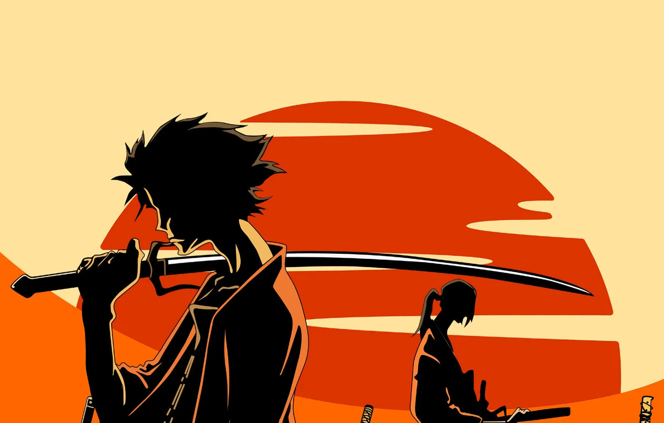 Фото обои солнце, оружие, меч, аниме, войны