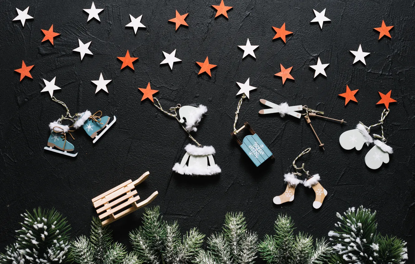 Фото обои christmas, звездочки, retro, with, winter, background, xmas, decorative