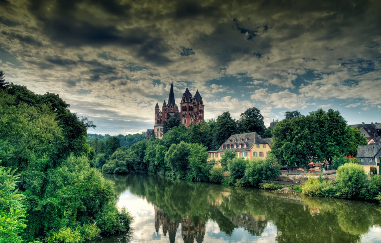 Фото обои Германия, Лимбург-на-Лане, Limburg an der Lahn, Кафедральный Собор Святого Георга
