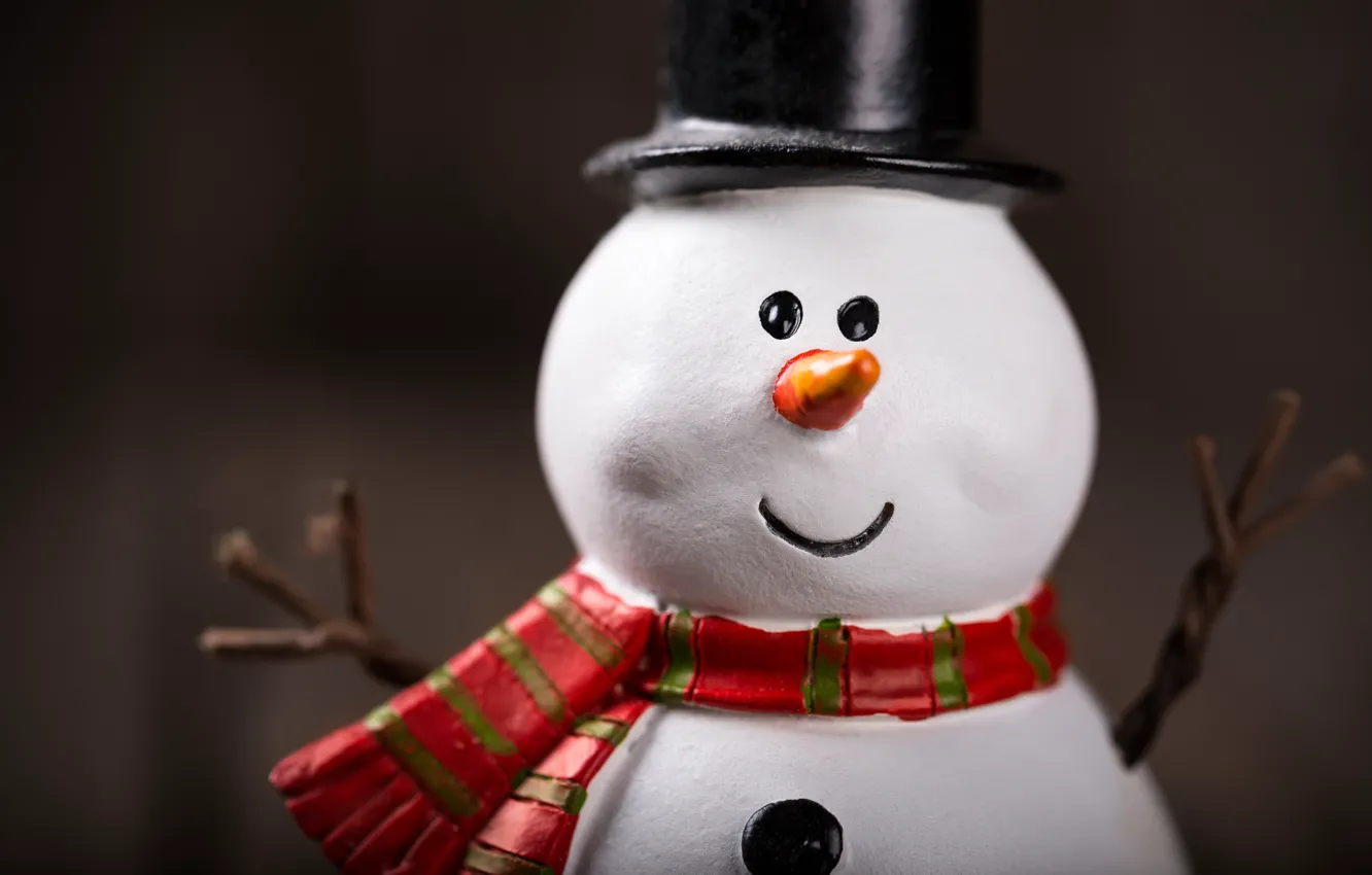 Фото обои Новый Год, Рождество, снеговик, snow, merry christmas, snowman