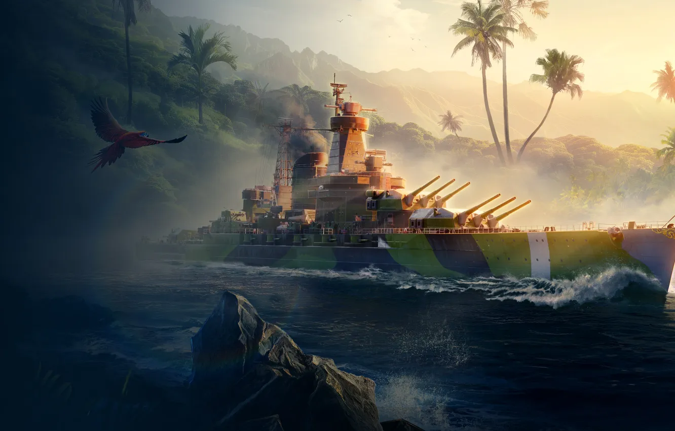 Фото обои Games, PlayStation 4, Xbox One, World of Warships, PC Game, Game Art, PlayStation 5, World …