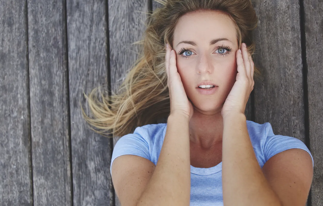 Фото обои blue eyes, model, look