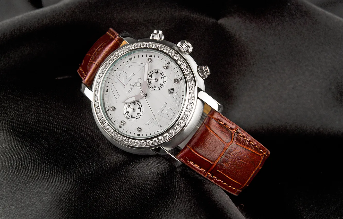 Фото обои watch, Jack Pierre, leather and diamonds