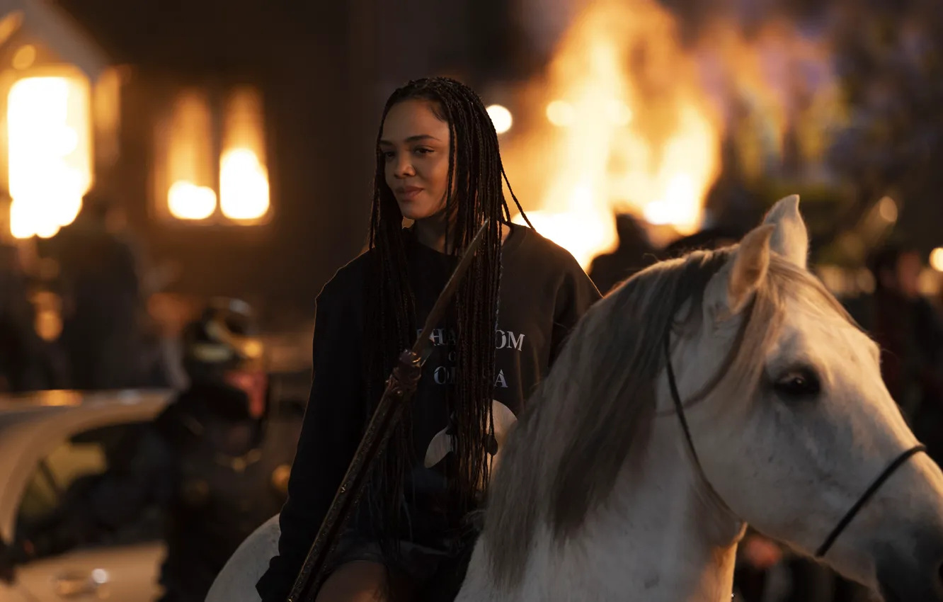 Фото обои Valkyrie, Tessa Thompson, Marvel Studios, Thor: Love and Thunder