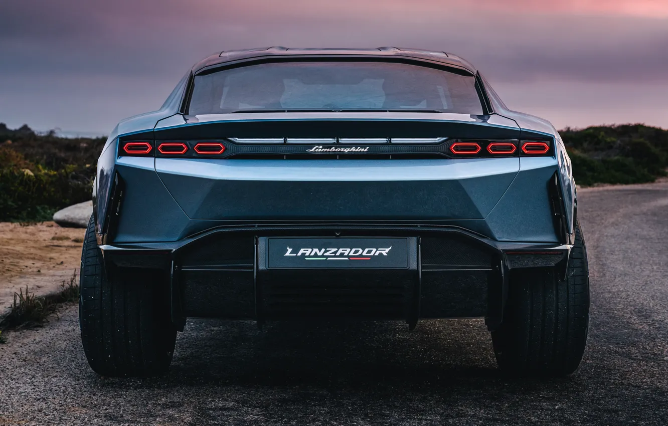 Фото обои Lamborghini, rear view, Lamborghini Lanzador Concept, Lanzador
