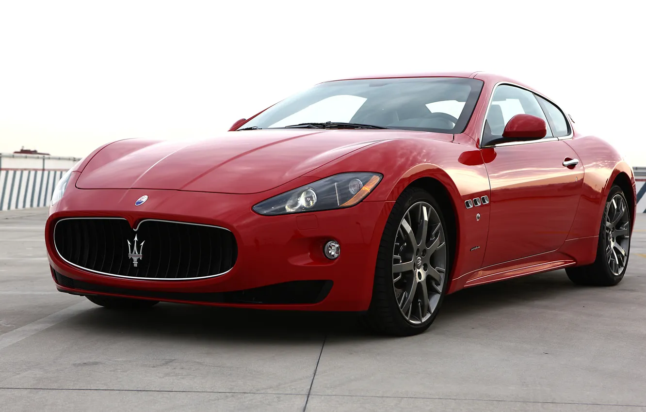 Фото обои авто, красное, Maserati, GranTurismo