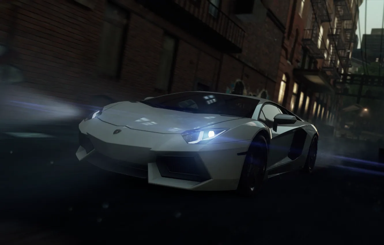 Фото обои lamborghini, 2012, Need for Speed, nfs, aventador, Most Wanted, нфс, NFSMW