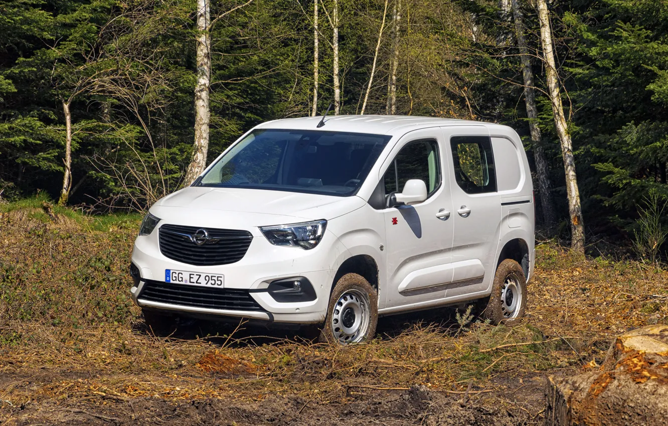 Фото обои фото, Белый, Opel, Автомобиль, Combo, Минивэн, 2019, Cargo 4×4