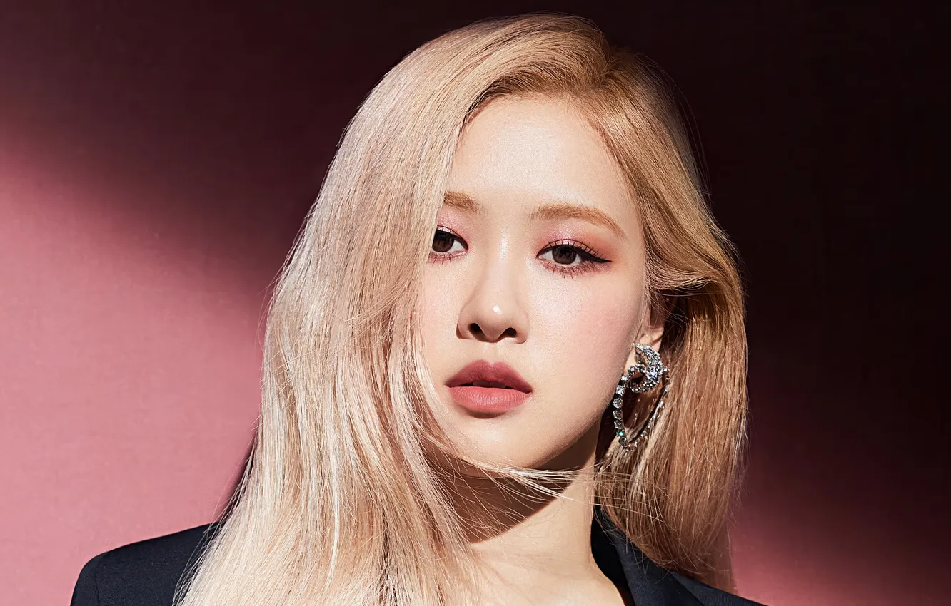 Фото обои азиатка, милашка, Rose, asian, K-Pop, cutie, asian girls, Blackpink